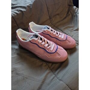 Rachel Roy Pink Blue Trim Low Top Sneakers Women's Size 9.5 Casual Shoes